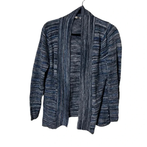 Coldwater Creek,cardigan,wool blend,metallic thread. open front Might be vintage - Picture 4 of 17